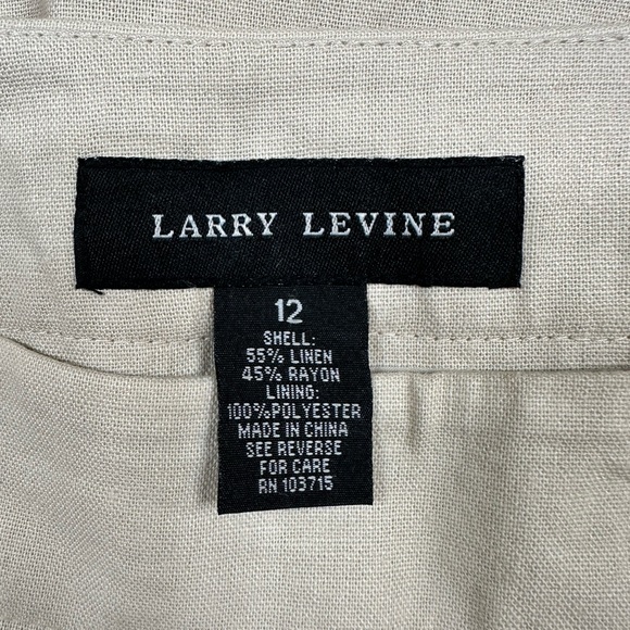 NWOT - Larry Levine tiered linen/rayon skirt - sz 12 - Picture 2 of 2